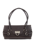 Gancini Shoulder Bag, &pound;260, Handbags, Brown, Leather, Front view